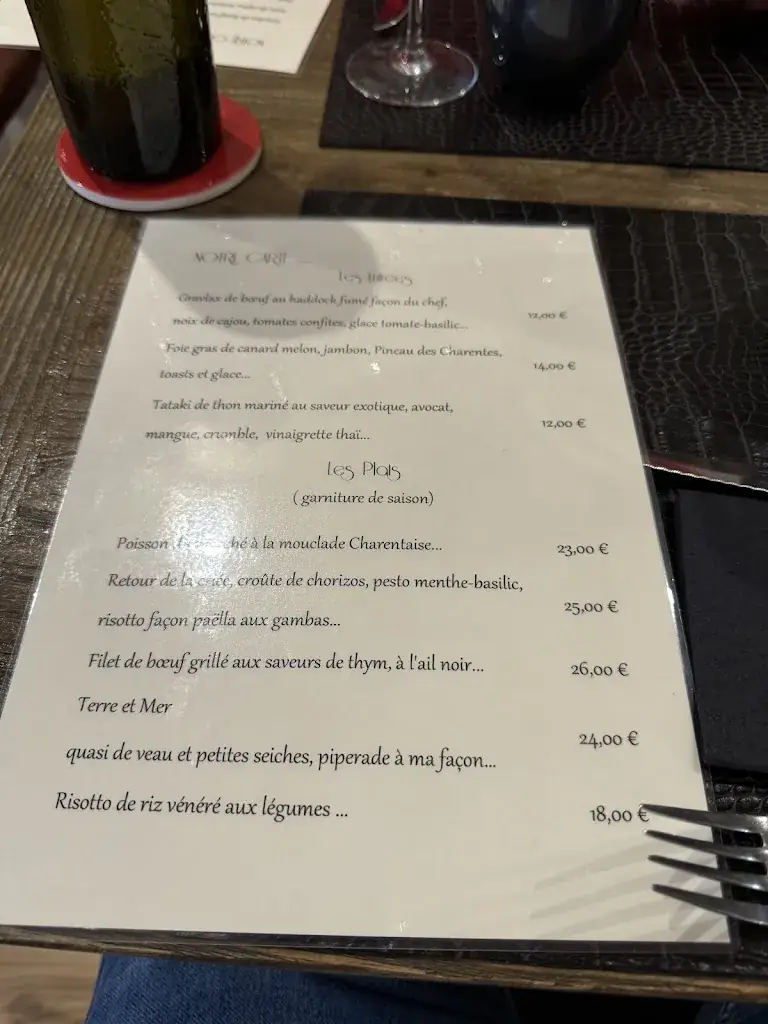 Menu_Restaurant la cave passe a table_Saintes_image_1