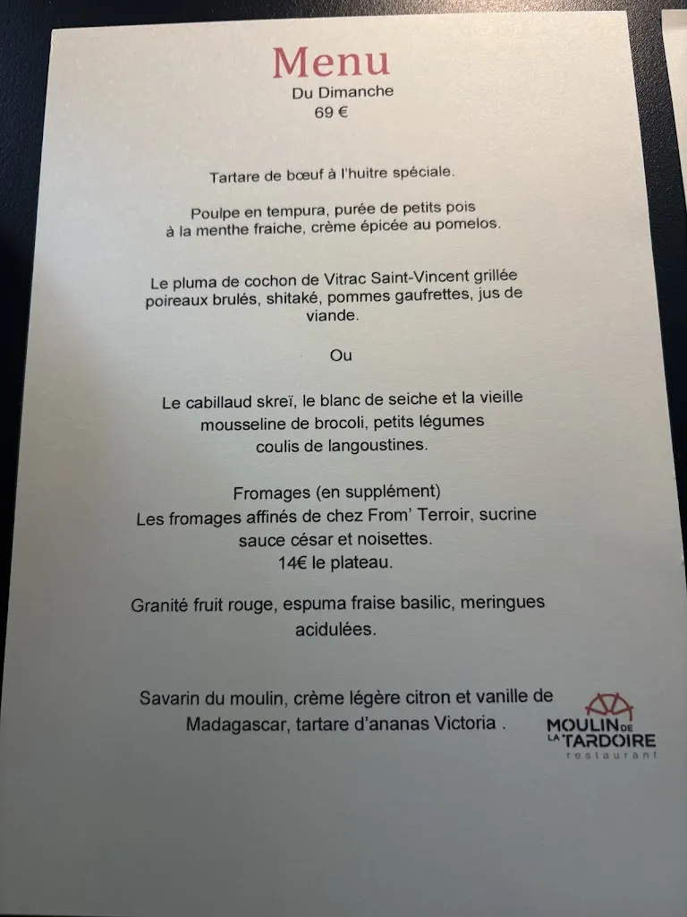 Menu_Moulin de la Tardoire_Montbron_image_1