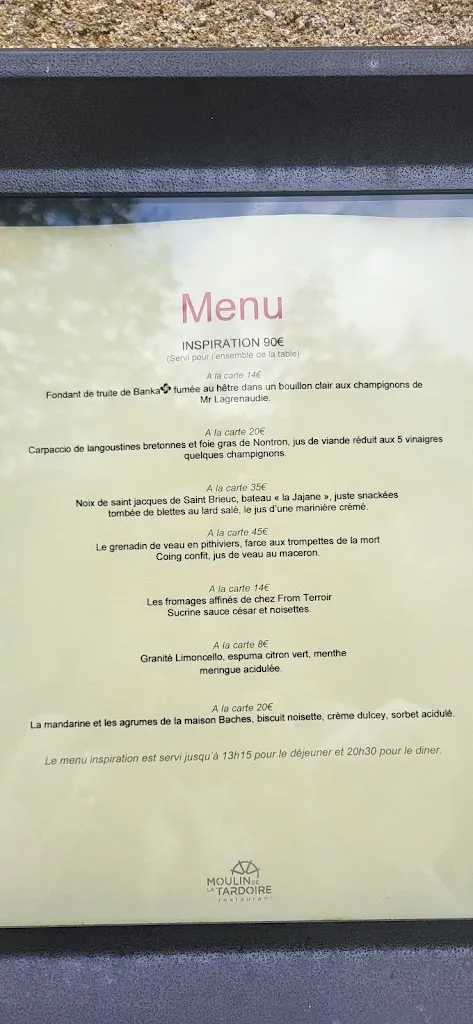 Menu_Moulin de la Tardoire_Montbron_image_2