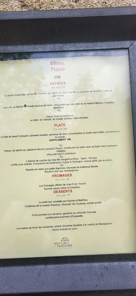 Menu_Moulin de la Tardoire_Montbron_image_3
