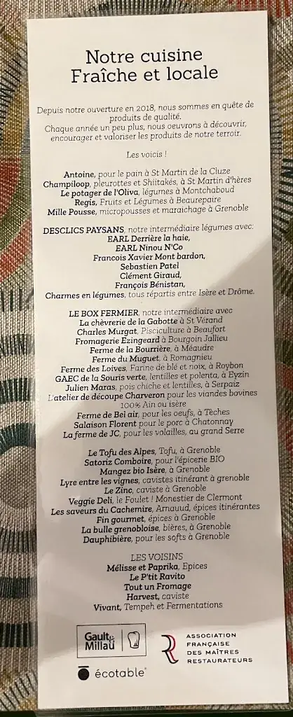Menü_Restaurant L'Aiguillage_Grenoble_Bild_3