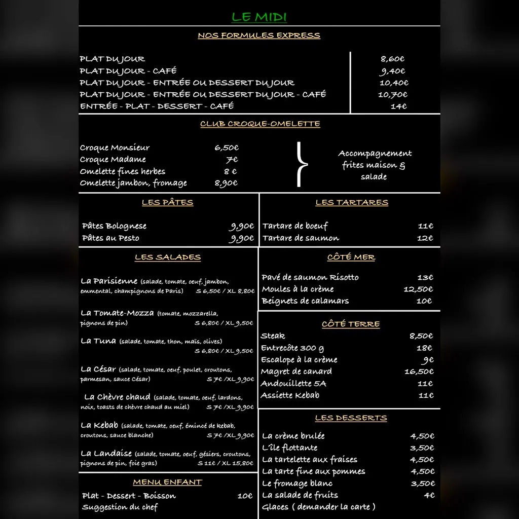 Menu_La Calèche_Tulle_image_4