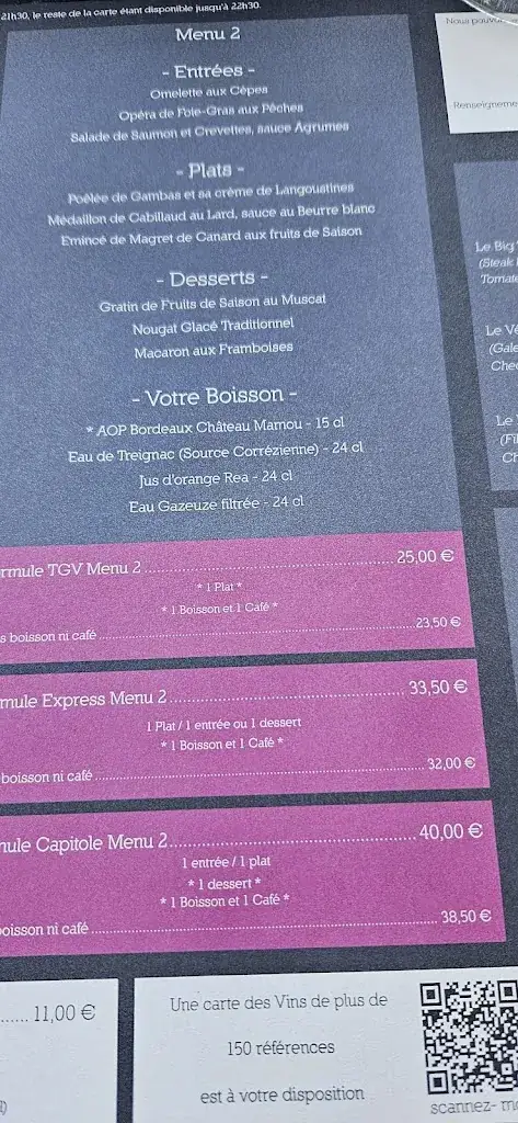 Menu_La Taverne du Sommelier_Tulle_image_2