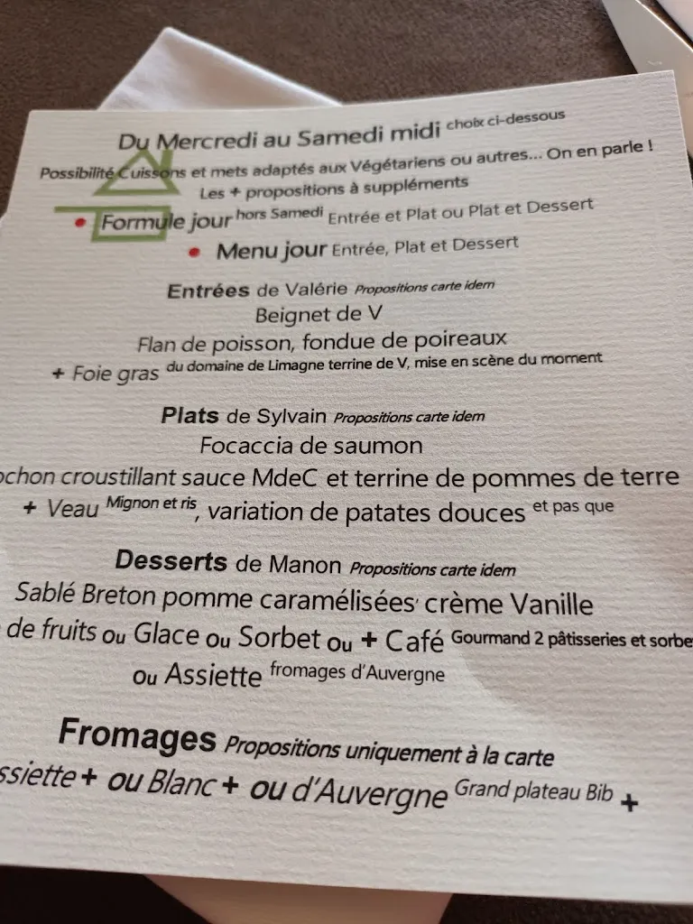 Menu_La Ferme Saint Sébastien_Charroux_image_2