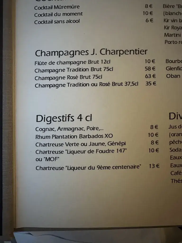 Menu_Restaurant La Girole_Grenoble_immagine_3