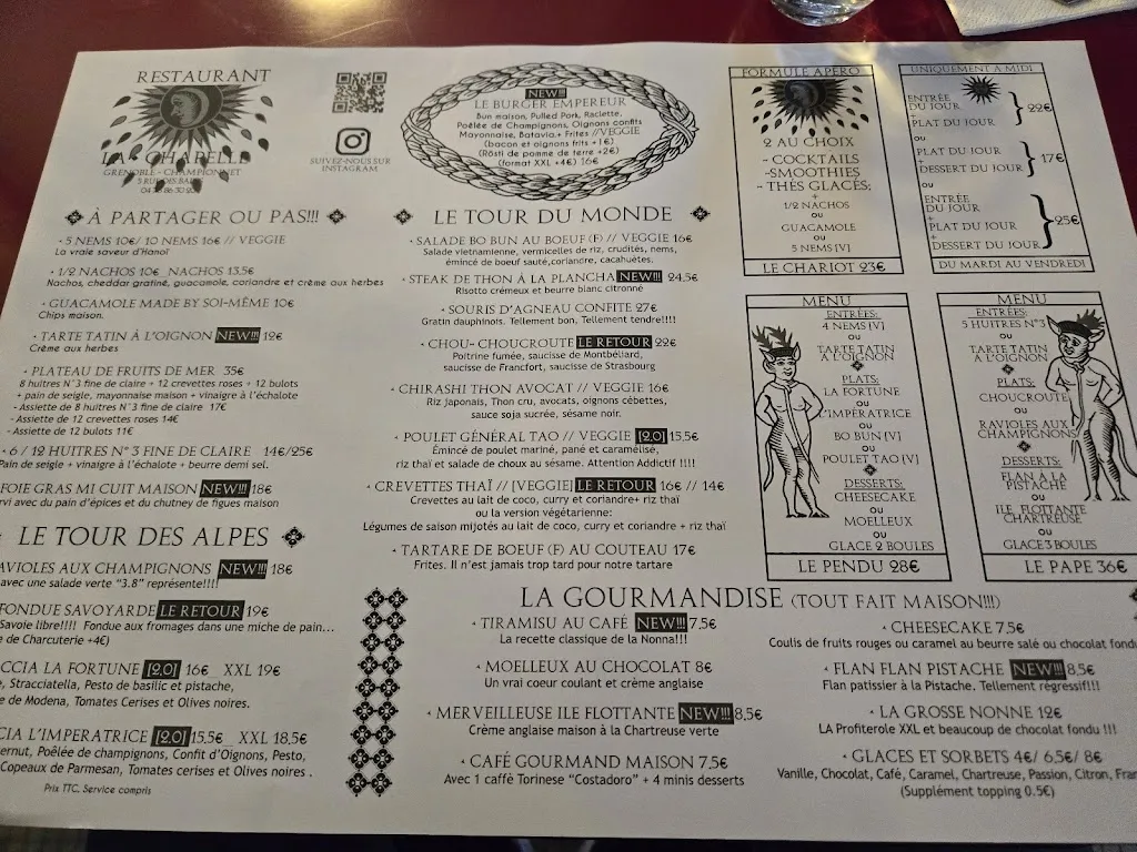 Menu_The Chapel_Grenoble_image_2