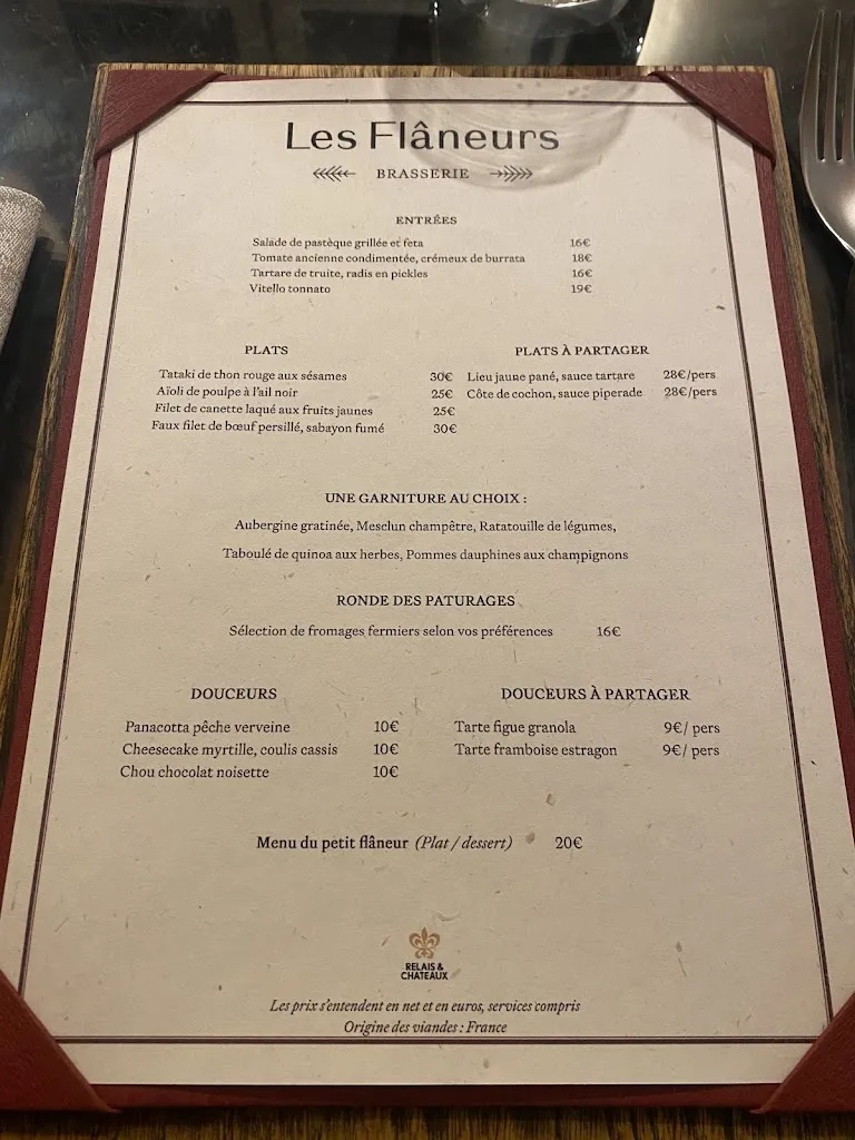 Menu_Brasserie des Flâneurs_Cognac_image_1