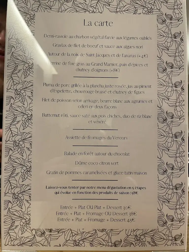 Menu_Restaurant À Ma Façon_Grenoble_image_3