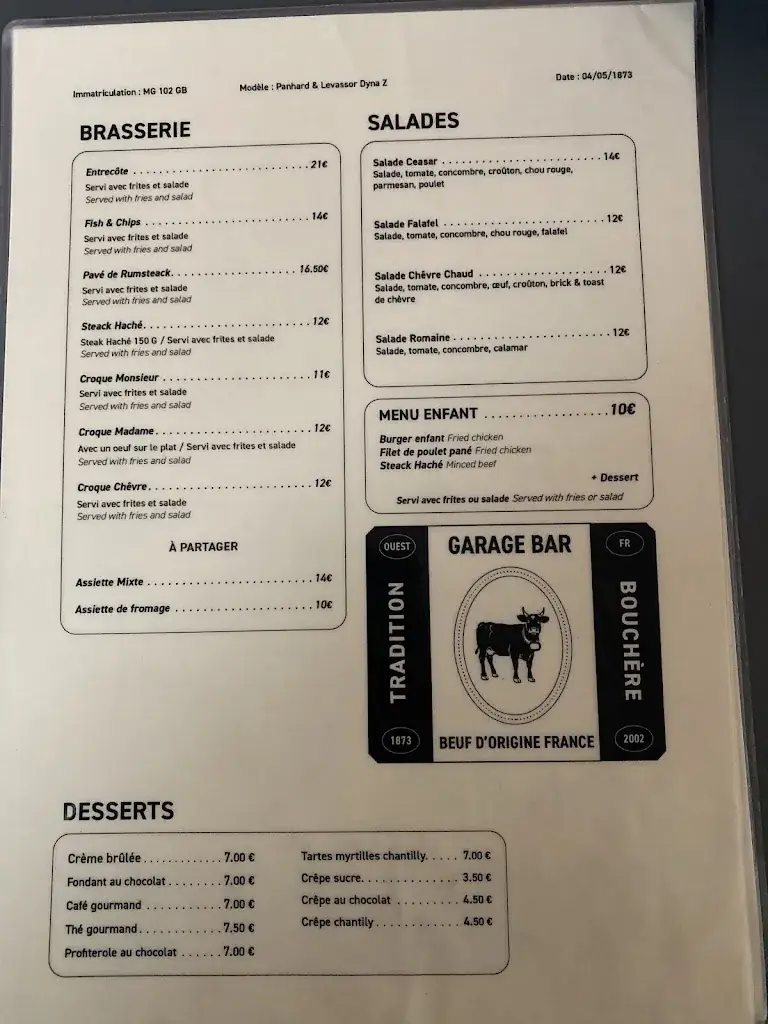 Menu_Le Garage Bar_Cognac_image_2