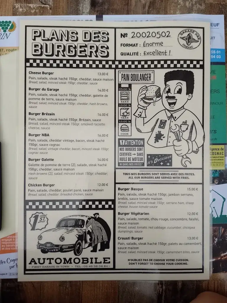 Menu_Le Garage Bar_Cognac_image_4