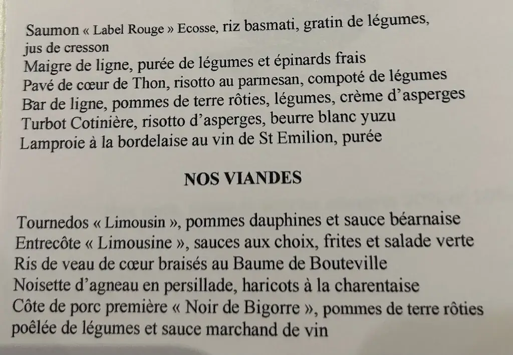 Menu_Le Bistrot de Claude - Cognac_Cognac_image_1