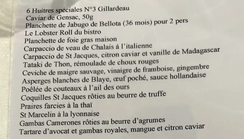 Menu_Le Bistrot de Claude - Cognac_Cognac_image_2