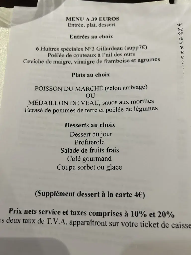 Menu_Le Bistrot de Claude - Cognac_Cognac_image_3