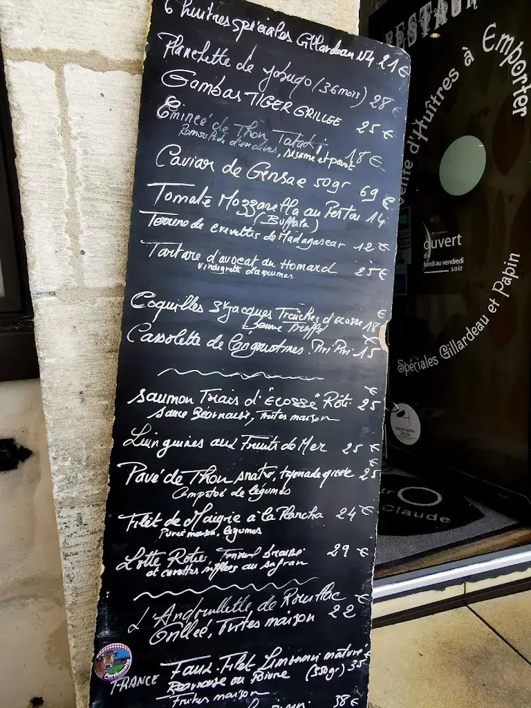 Menu_Le Bistrot de Claude - Cognac_Cognac_image_4