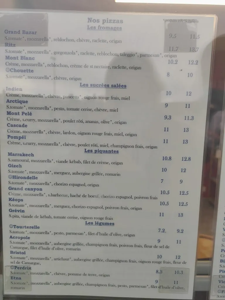 Menu_Pizzeria La Piccola_Châteauponsac_image_2