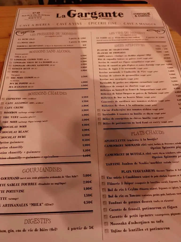 Menu_La Gargante_Parthenay_image_3