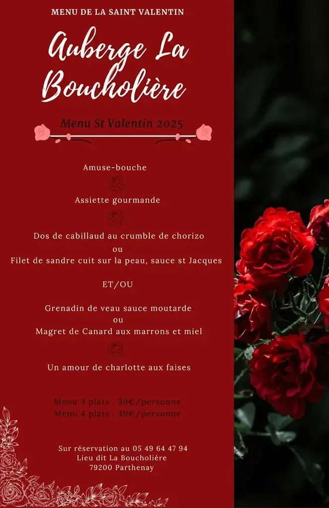 Menu_Auberge La Boucholière_Parthenay_image_2