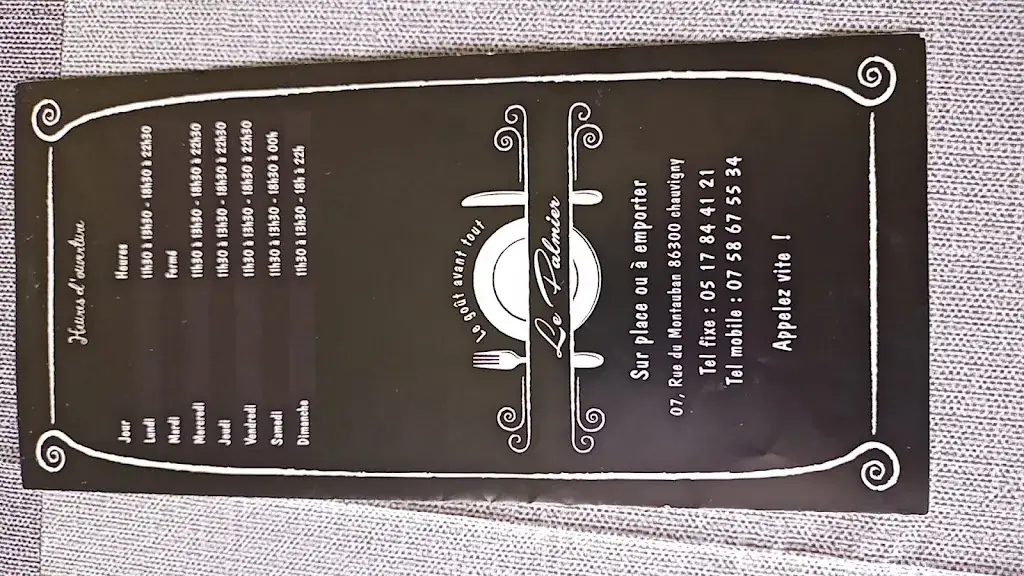 Deborah Moi _Le Palmier_Chauvigny_review