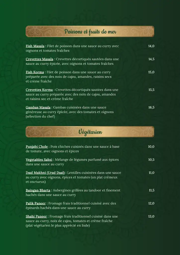 Menu_Le Chaï Latte - Restaurant Indien à Grenoble_Grenoble_immagine_4