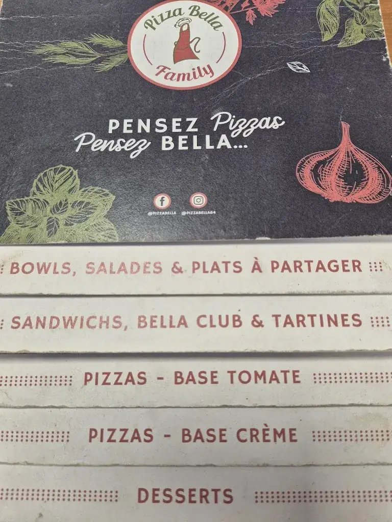 Menu_Pizza Bella Family_Chéraute_image_1