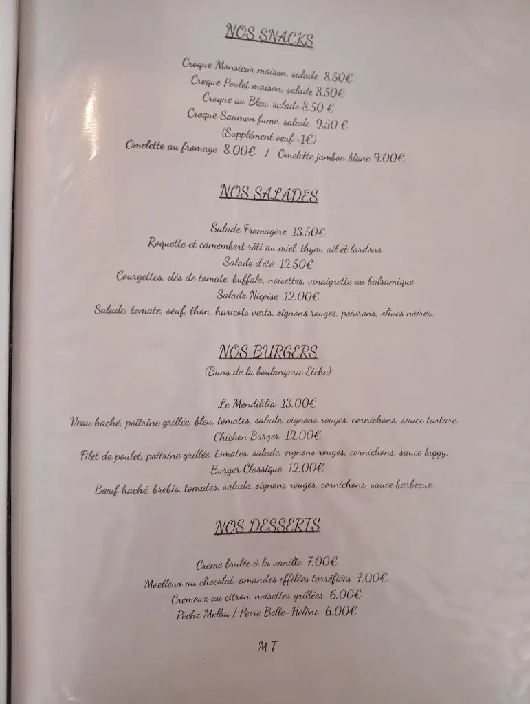 Menü_Mendililia tapas_Mauléon-Licharre_Bild_1