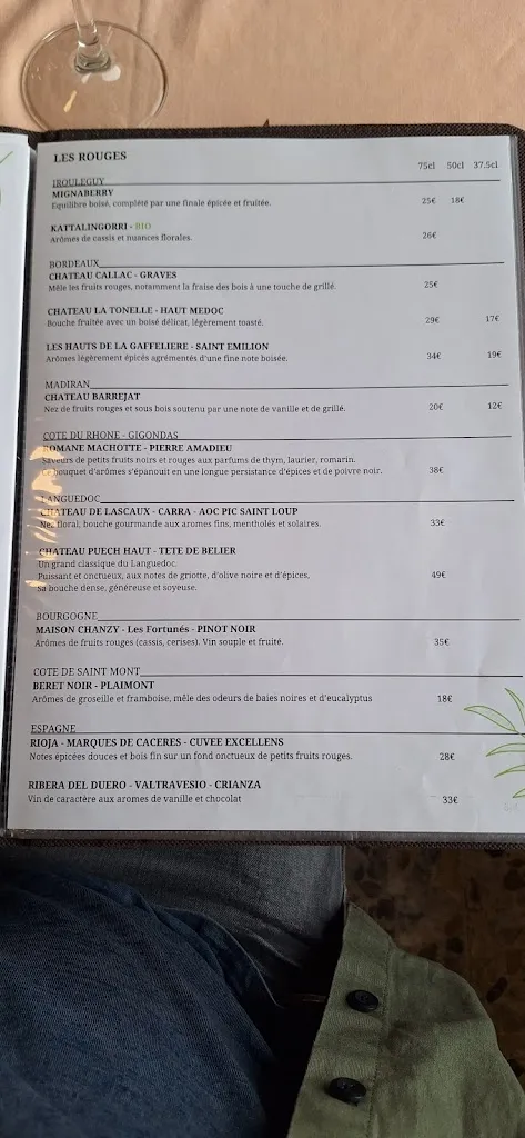 Menu_Le Chistéra_Ordiarp_image_2