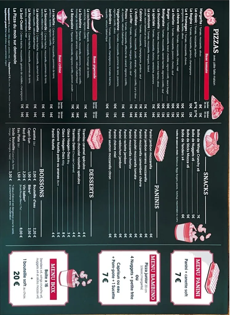 Menu_Aurel's Pizza_Mauléon-Licharre_image_1