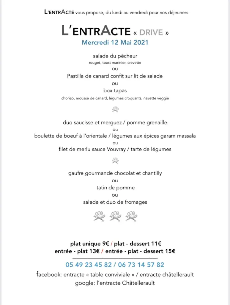 Menu_l'Entracte restaurant_Châtellerault_image_4