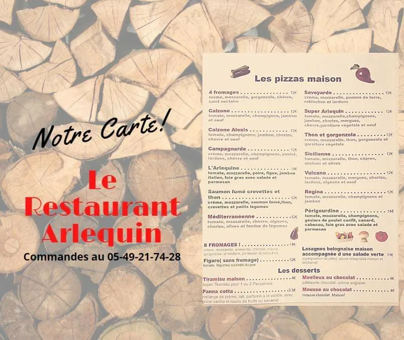 Menu_Restaurant Arlequin_Châtellerault_image_2