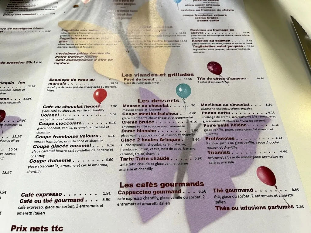 Menu_Restaurant Arlequin_Châtellerault_image_3