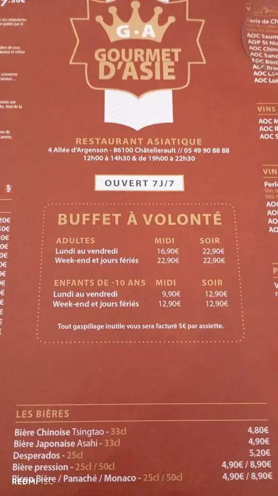 Menu_Gourmet d'Asie_Châtellerault_image_3