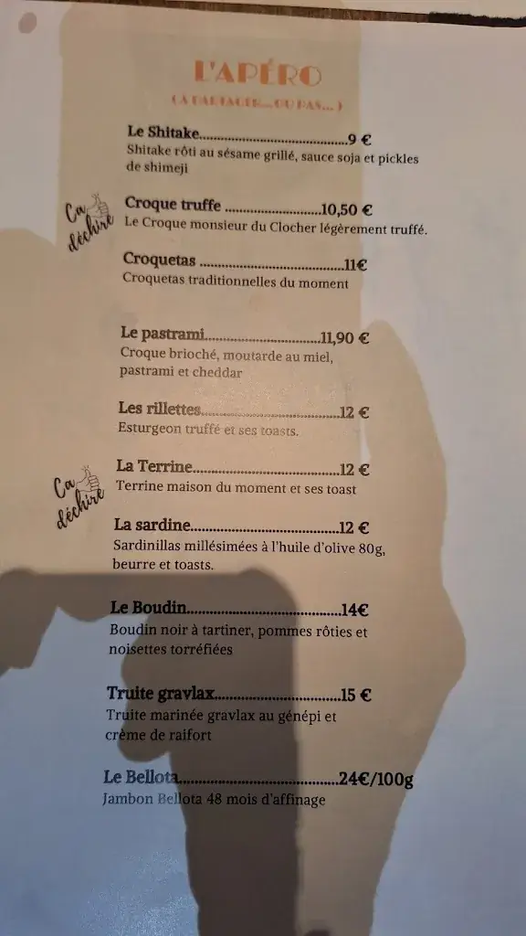 Menu_Restaurant Le Clocher_Annecy_image_1