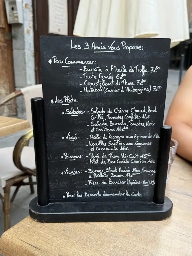 Menu_Le Bistrot des 3 Amis_Grenoble_image_2