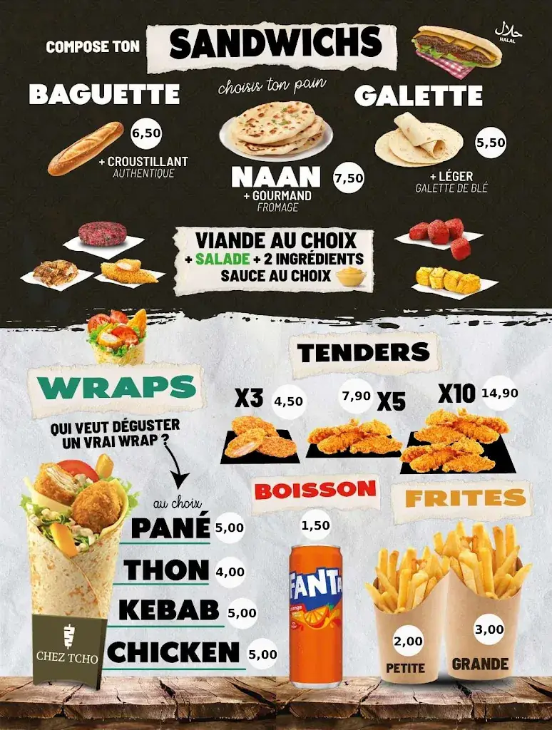Menu_Chez Tcho (Naan,smash burger)_Châtellerault_image_2