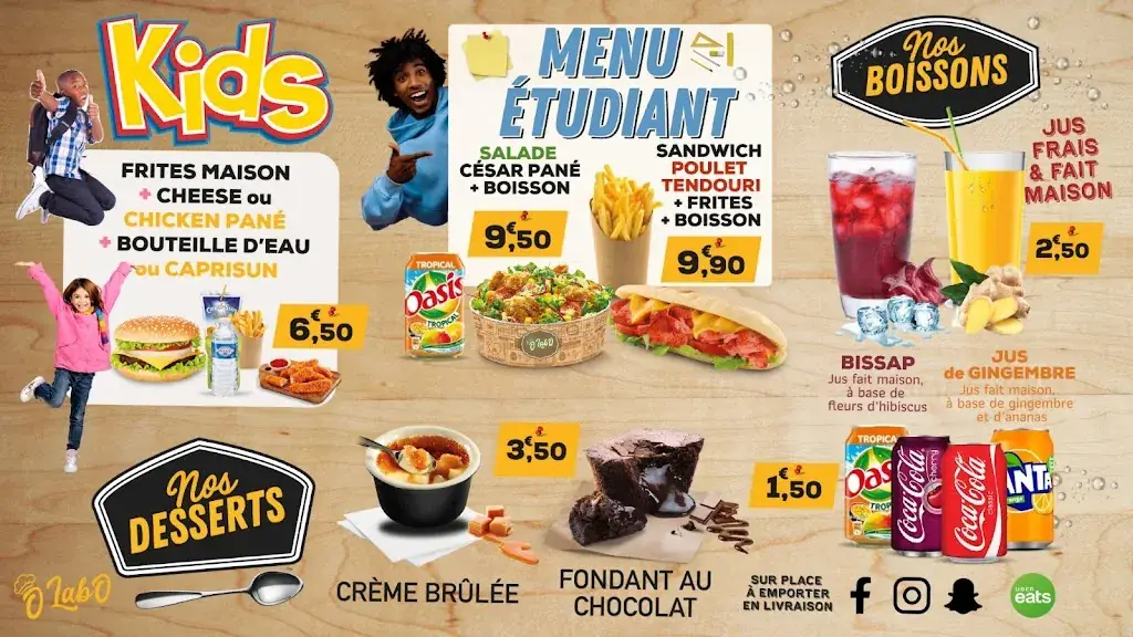 Menu_Restaurant O'labo_Châtellerault_imagen_3