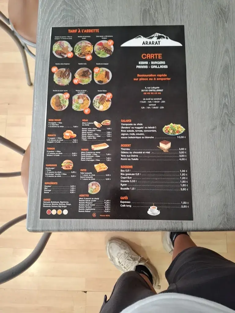 Menu_Kebab Ararat_Châtellerault_immagine_2