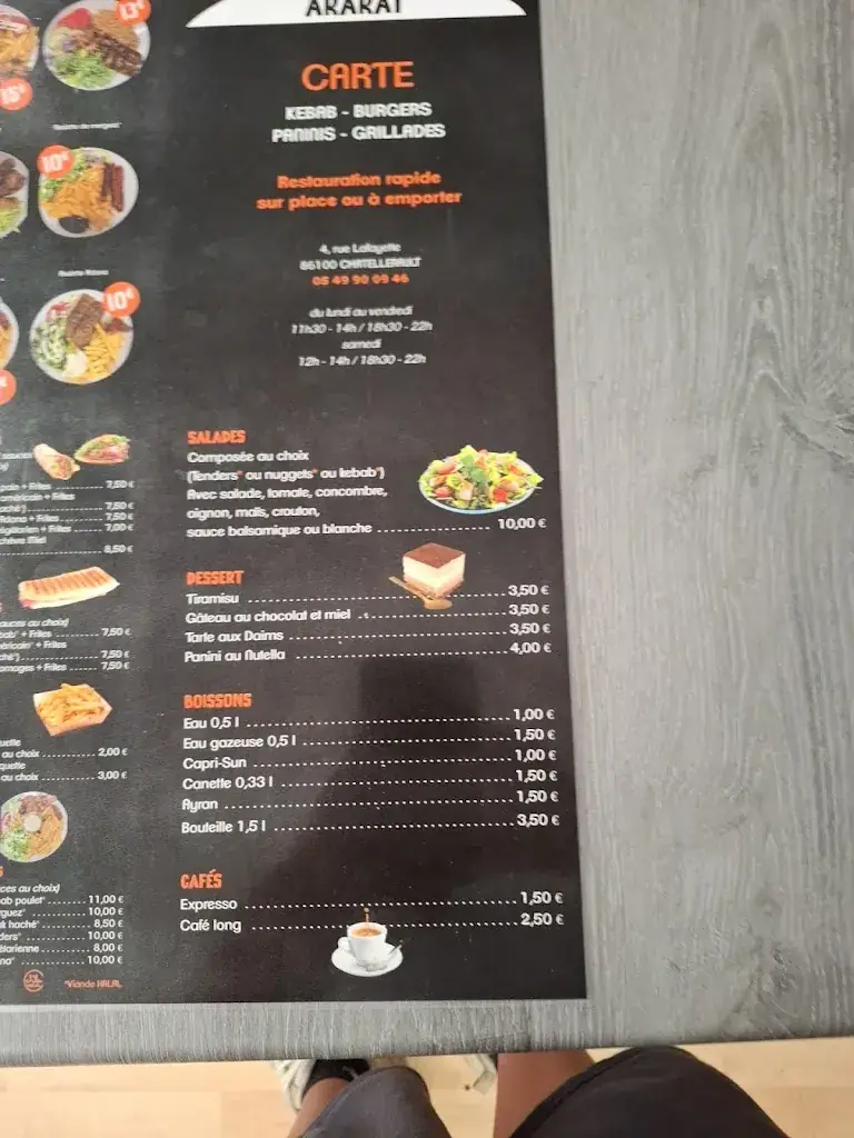 Menu_Kebab Ararat_Châtellerault_immagine_4