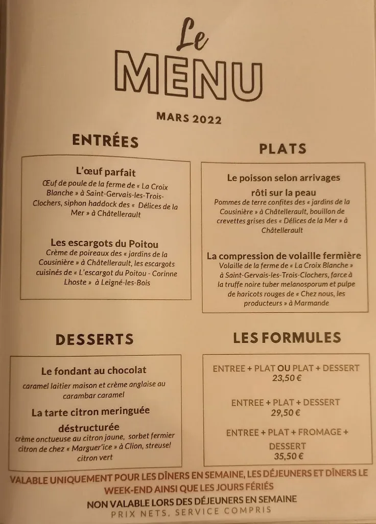 Menu_Le Local Oyré_Oyré_image_3