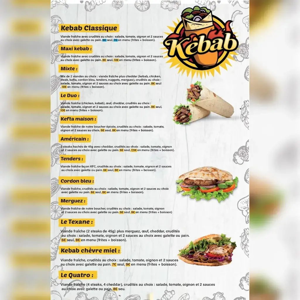 Menu_Mc délice 86 chez Samir Et bachir_Châtellerault_image_1