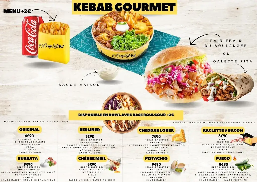 Menu_Au coup de food ( burger gourmet, tacos & kebab )_Châtellerault_image_2