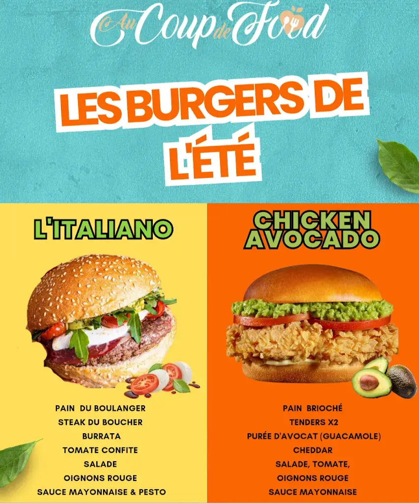 Menu_Au coup de food ( burger gourmet, tacos & kebab )_Châtellerault_image_4