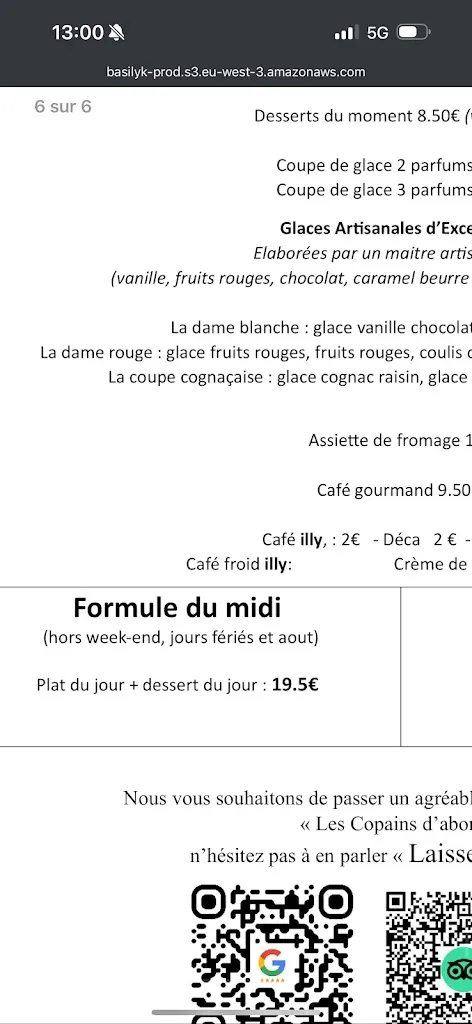 Menu_Les Copains d'Abord - Meilleur Restaurant Grillades Pierrade Cocktails avec Terrasse au Bord de l'Eau 16 Charente Cognac_Cognac_image_1