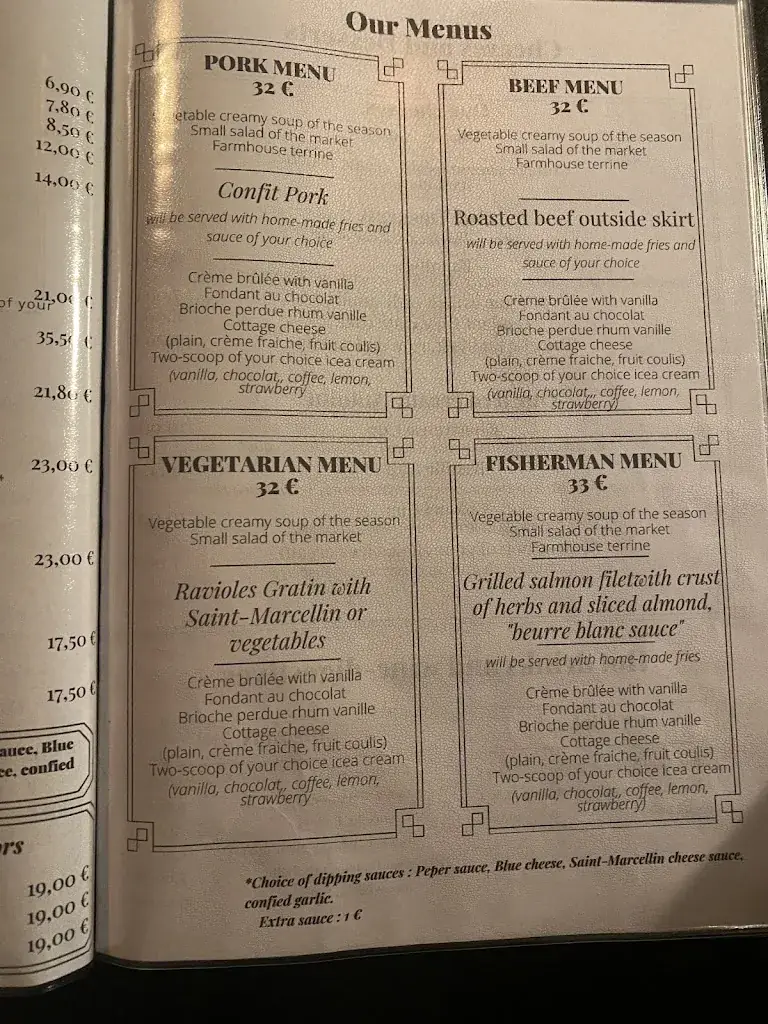 Menü_La Côtelette - Restaurant de viande Grenoble_Grenoble_Bild_3