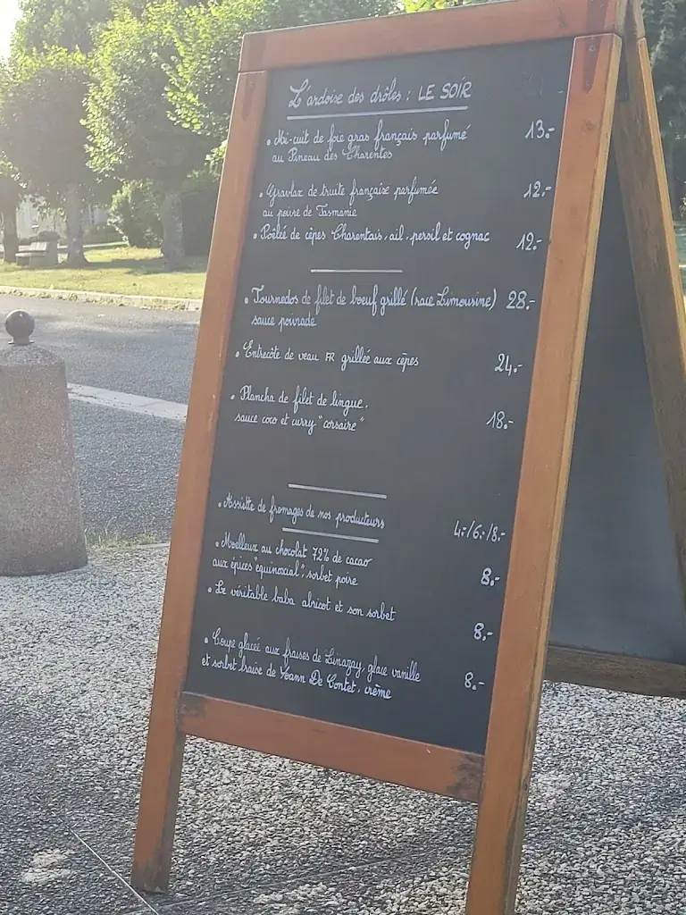 Menu_Restaurant les drôles_Blanzay_image_3