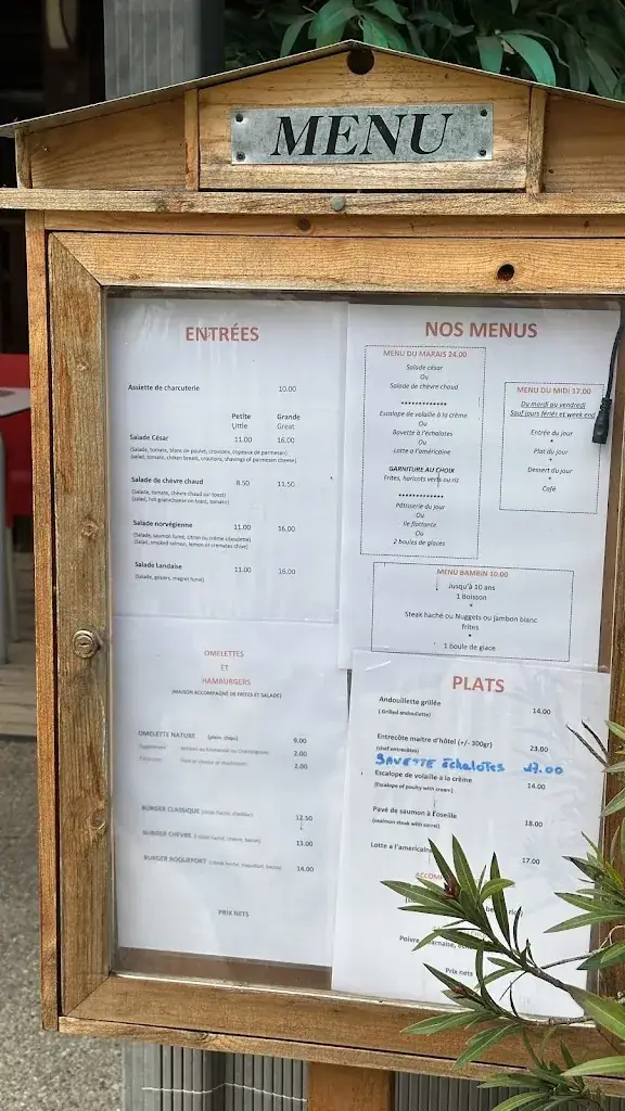 Menu_Le Marais restaurant_86400_image_3