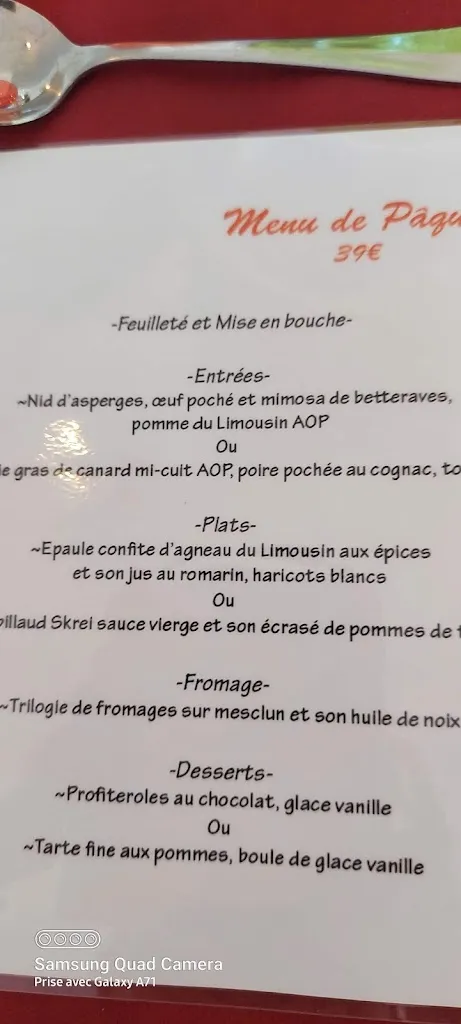 Menu_Auberge de Concèze _Concèze_image_1