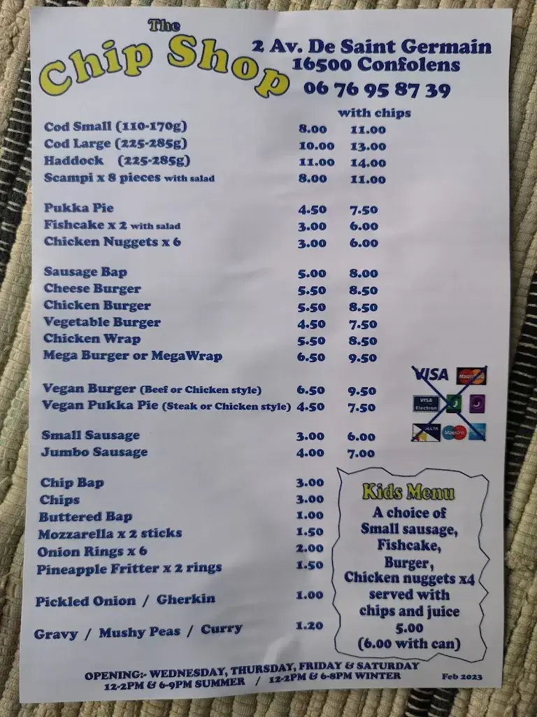 Menu_The Chip Shop_Confolens_immagine_2