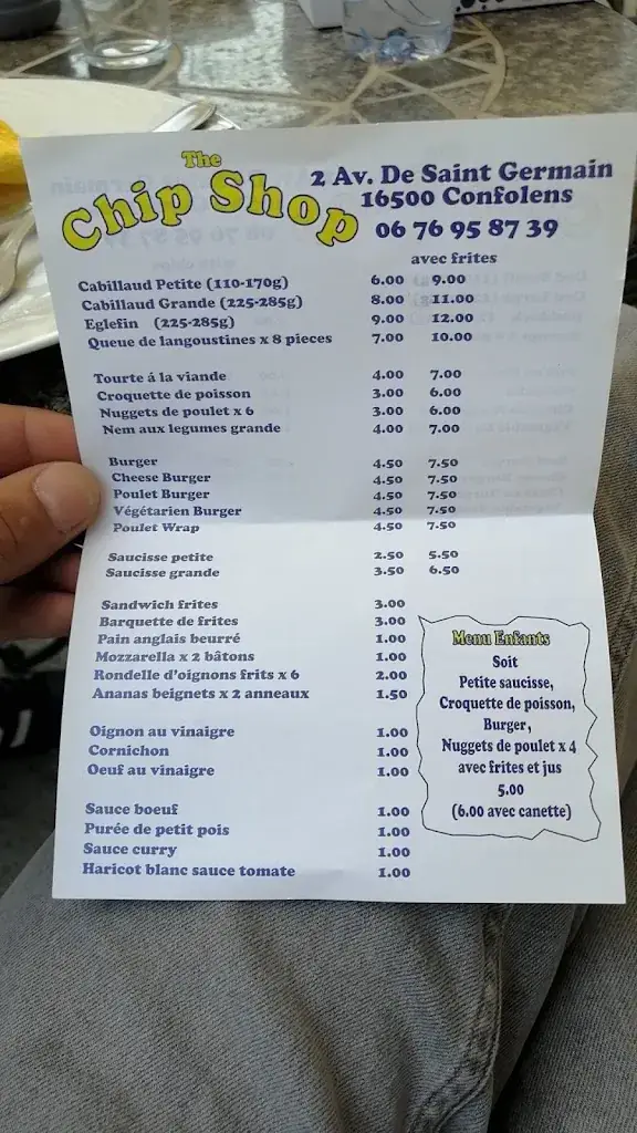 Menu_The Chip Shop_Confolens_immagine_3