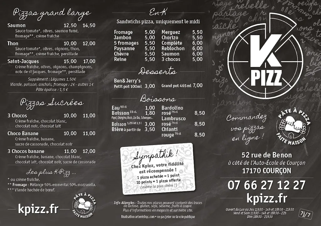 Menu_KPIZZ Courçon_Courçon_image_2