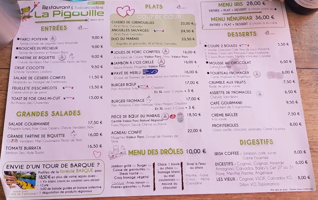 Menu_La Pigouille_Coulon_image_1